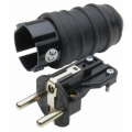 WTYCZKA GUMOWACZARNA PRZENOŚNA Z/U 250V 16A IP44 D.3158L PAWBOL