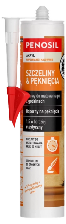 AKRYL SZCZELINY & PĘKNIĘCIA BIAŁY 310ML PENOSIL