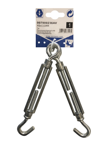 ASPEO ŚRUBA RZYMSKA HAK OCYNK M8X110MM
