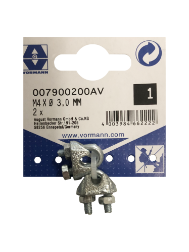 ASPEO ZACISK KABŁĄKOWY OCYNK 1/8 DO 3 MM