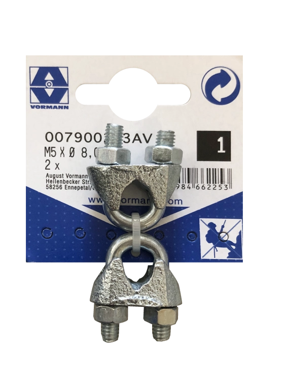ASPEO ZACISK KABŁĄKOWY OCYNK 3/16 DO 8 MM