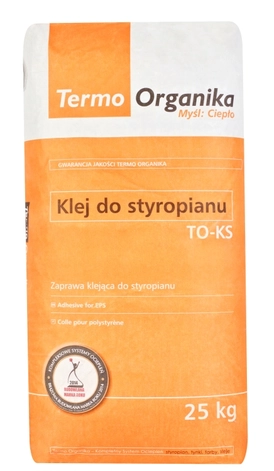 KLEJ DO PRZYKLEJANIA STYROPIANU TO-KS 25KG TERMO ORGANIKA
