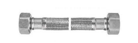 WĘŻYK ZE STALI NIERDZEWNEJ W/W 1/2"x1/2" 60CM 2902390 AKCES