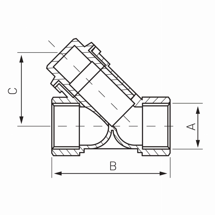 FILTR OSADNIKOWY 3/4" WODA F03