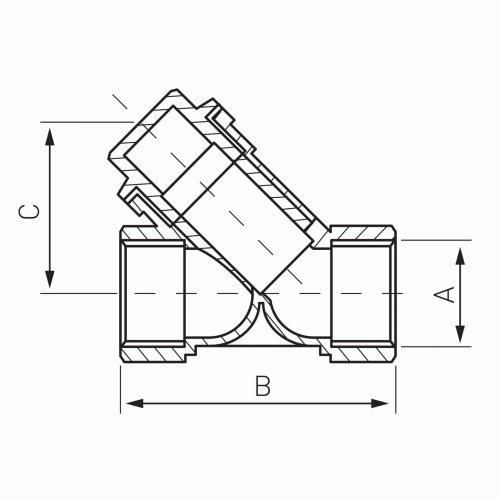 FILTR OSADNIKOWY 1/2" WODA F02