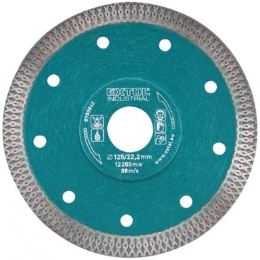 TARCZA DIAMENTOWA DO GLAZURY 115MM NA SUCHO I MOKRO GR 1,2MM EXTOL