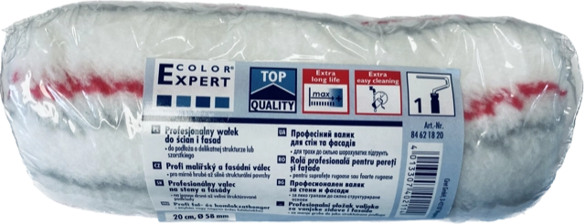 WAŁEK POLIAMID PASEK CZERWONO-SZARY 20CM COLOR EXPERT