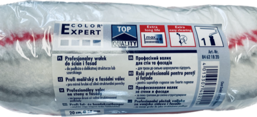 WAŁEK POLIAMID PASEK CZERWONO-SZARY 20CM COLOR EXPERT