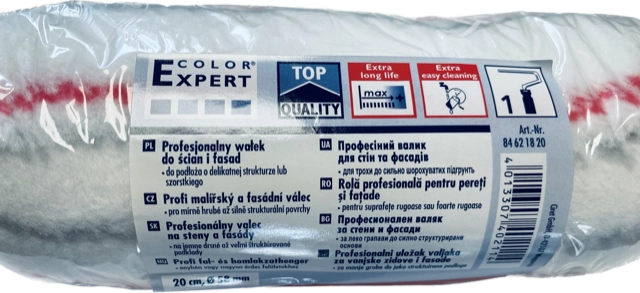 WAŁEK POLIAMID PASEK CZERWONO-SZARY 20CM COLOR EXPERT