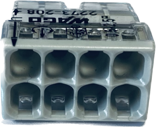 WAGO ZŁĄCZKA INSTALACYJNA 8X2,5MM2 PC-258-CL E.4184 148974 MORS