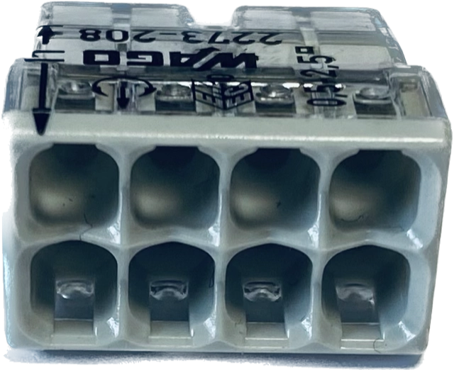 WAGO ZŁĄCZKA INSTALACYJNA 8X2,5MM2 PC-258-CL E.4184 148974 MORS