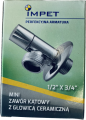 ZAWÓR KĄTOWY MINI Z GŁOWICĄ CERAMICZNĄ 1/2"x3/4" IMPET