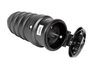 GNIAZDO GUMOWE HERMETYCZNE CZARNE Z UZIEMIENIEM 16A GRIP GP/S PAWBOL