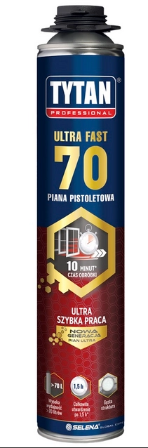PIANKA MONTAŻOWA PISTOLETOWA ULTRA FAST 70 870ML TYTAN