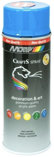 SPRAY CRAFTS LAKIER NIEBIESKI RAL5015 400ML MOTIP