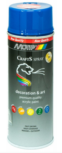 SPRAY CRAFTS LAKIER NIEBIESKI GORYCZKOWY RAL5010 400ML MOTIP