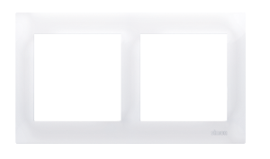 RAMKA PODWÓJNA DR2/11 BIAŁA SIMON 54 KONTAKT SIMON