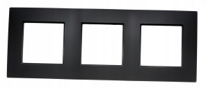 RAMKA POTRÓJNA ROSA CZARNY MAT R-3Q POLMARK