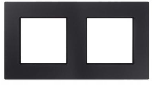 RAMKA PODWÓJNA CZARNY MAT ROSA R-2Q POLMARK
