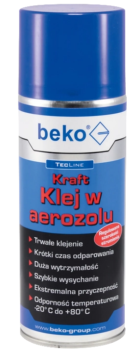 KLEJ W AEROZOLU TECLINE KRAFT 400ML BEKO