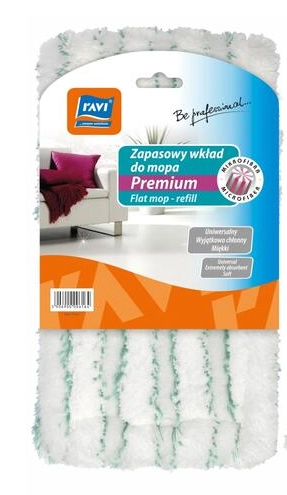 ZAPASOWY WKŁAD DO MOPA MIKROWŁÓKNO PREMIUM RAVI