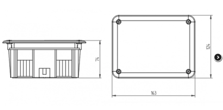 PUSZKA INSTALACYJNA INSTALL-BOX 144X104X74 0263-01 1011104 ELEKTRO-PLAST