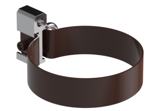 OBEJMA METALOWA RURY 135/90 KOLOR BRĄZ CZEKOLADOWY  GALECO