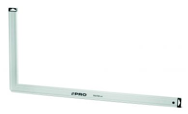 KĄTOWNICA BEZ WSKAŹNIKÓW ZE ŚCIĘTYM NAROŻNIKIEM 50x80CM PRO