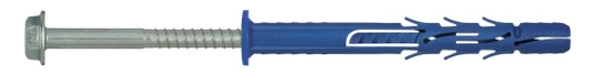 KOŁEK RAMOWY POLIAMIDOWY 10x140MM Z KOŁNIERZEM WKRĘT OCYNK GAWALNICZY R-FF1-N-10K140 RAWLPLUG