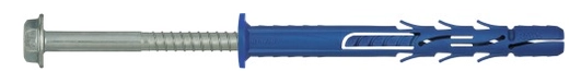 KOŁEK RAMOWY POLIAMIDOWY 10x120MM Z KOŁNIERZEM WKRĘT OCYNK GALWANICZNY R-FF1-N-10K120 RAWLPLUG