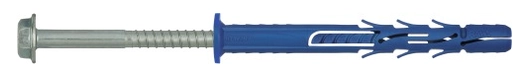 KOŁEK RAMOWY POLIAMIDOWY 10x80MM Z KOŁNIERZEM WKRĘT OCYNK GALWANICZNY R-FF1-N-10K80 RAWLPLUG