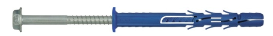 KOŁEK RAMOWY POLIAMIDOWY 10x200MM Z KOŁNIERZEM WKRĘT OCYNK GALWANICZNY R-FF1-N-10K200 RAWLPLUG