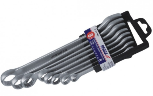 DEDRA ZESTAW KLUCZY PŁASKO-OCZKOWYCH 8-17 1402