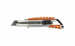 NÓŻ DO TAPET 18MM METALOWY GUMOWANY 5684B SOLID