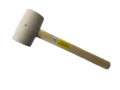 MŁOTEK GUMOWY BIAŁY DREWNIANY TRZONEK 450G KRT904004 KREATOR