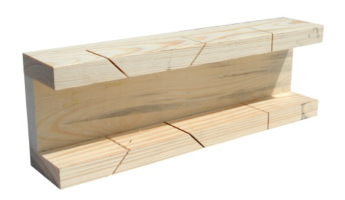 KORYTKO UCIOSOWE DREWNIANE SZER 80MM DŁ 410MM MODECO