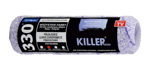 WAŁEK 25CM "KILLER 330" DO LEKKO CHROPOWATYCH POWIERZCHNI BLUE DOLPHIN
